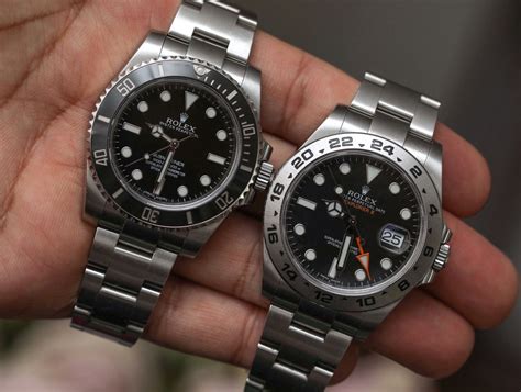 rolex explorer 2 variations|Rolex explorer ii size comparison.